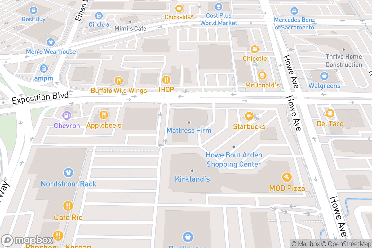 Map of Punch Line Sacramento Callback Bar
