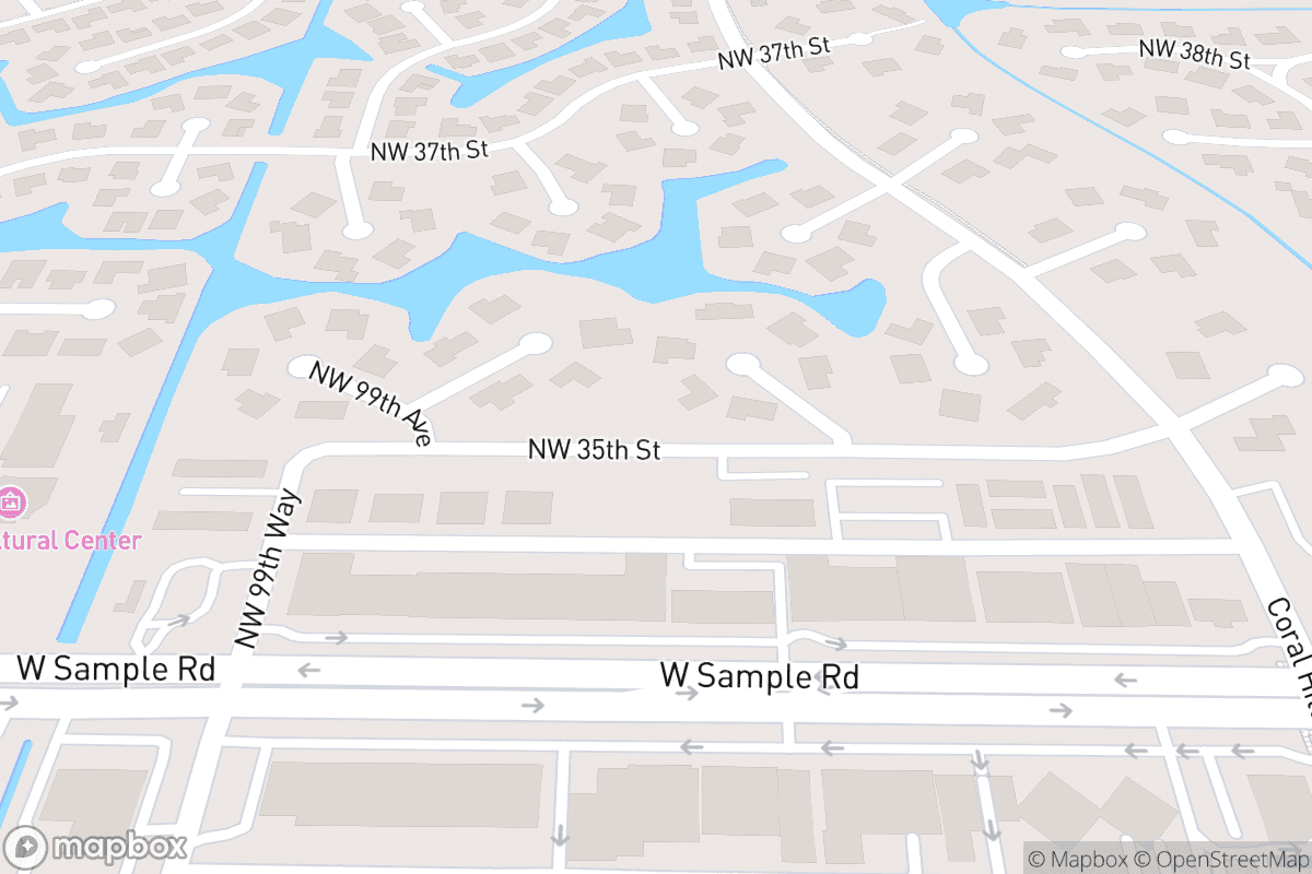 Map of Coral Springs Center