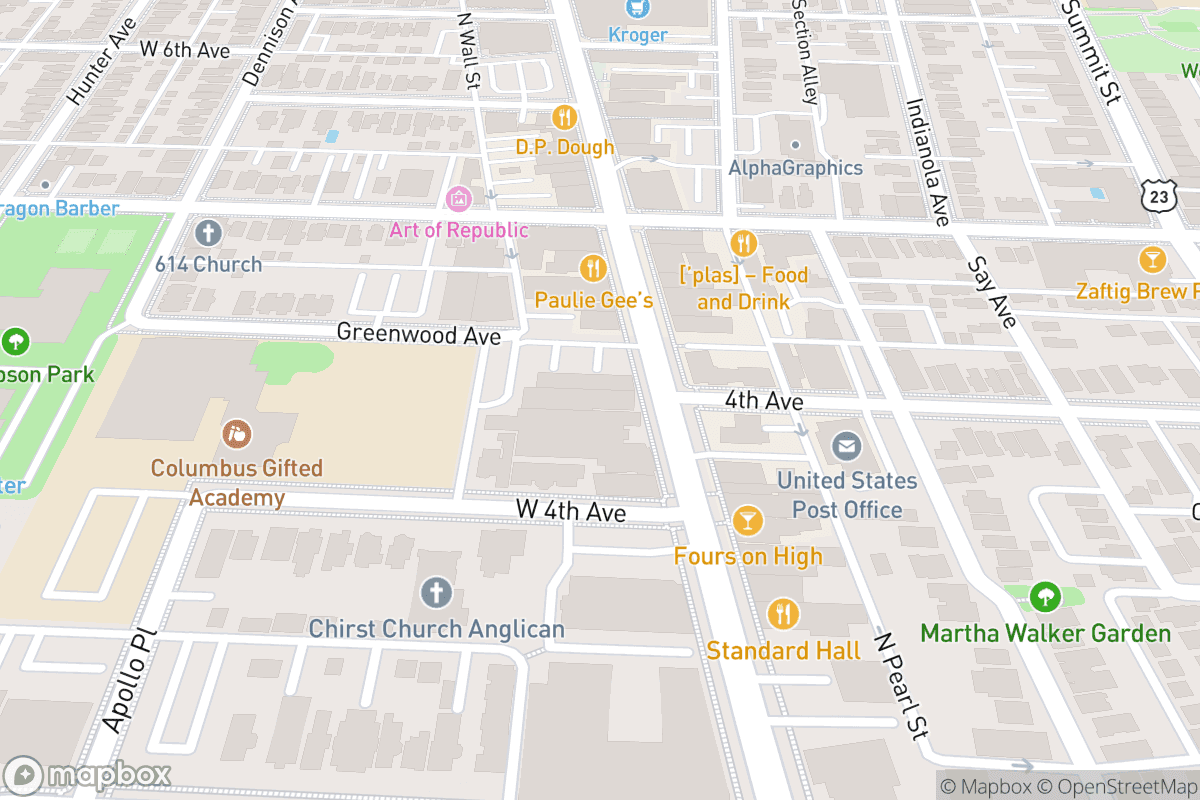 Map of Skully's Music Diner