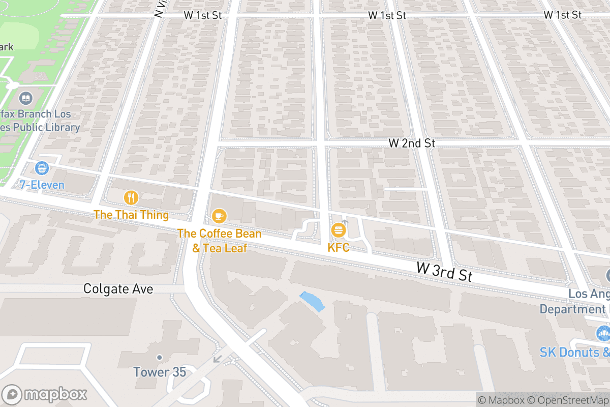 Map of El Rey Theatre - Los Angeles