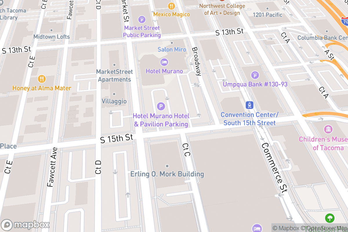 Map of Tacoma Comedy Club