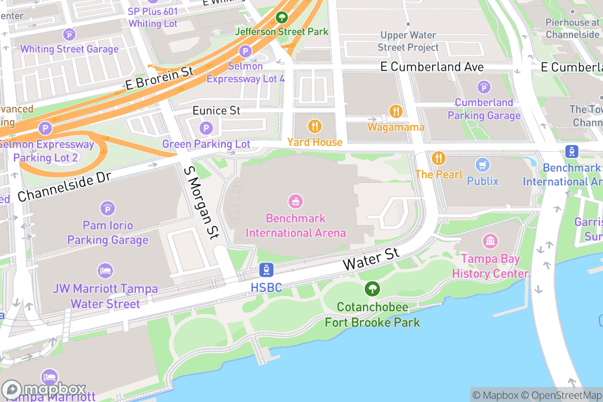 Map of Benchmark International Arena