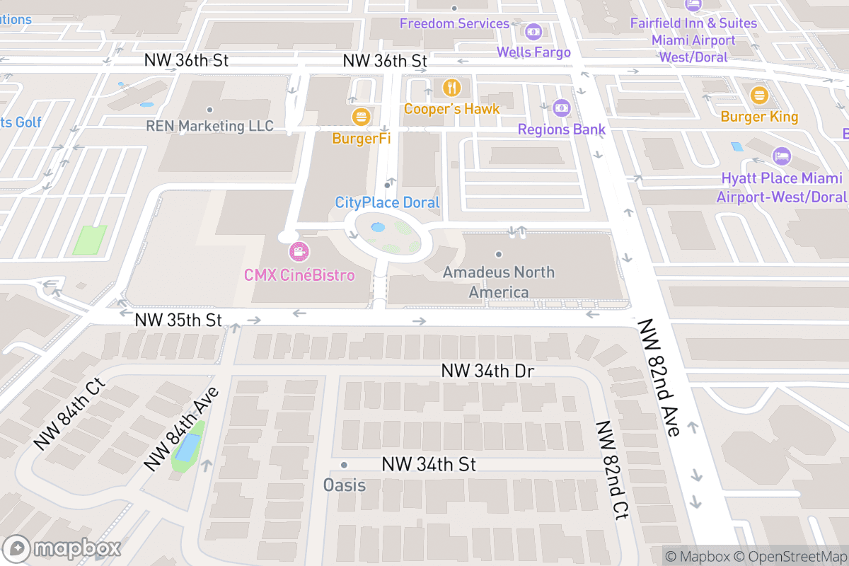Map of Miami Improv