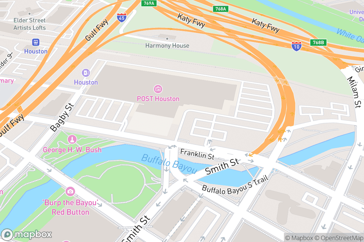 Map of 713 Music Hall