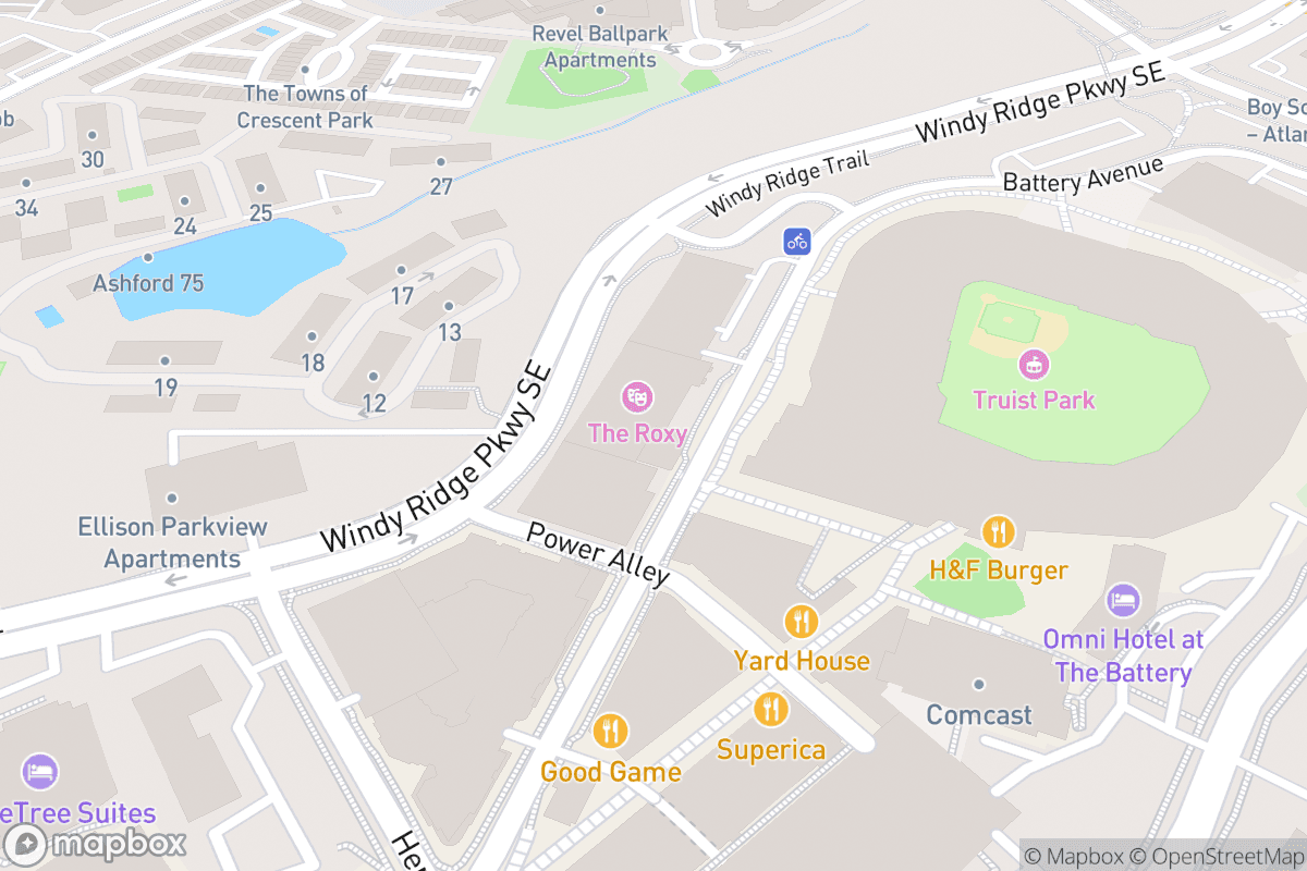 Map of Coca-Cola Roxy