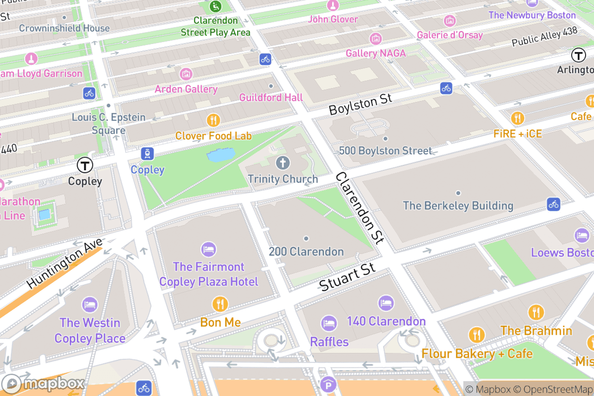 Map of Emerson Colonial Theatre