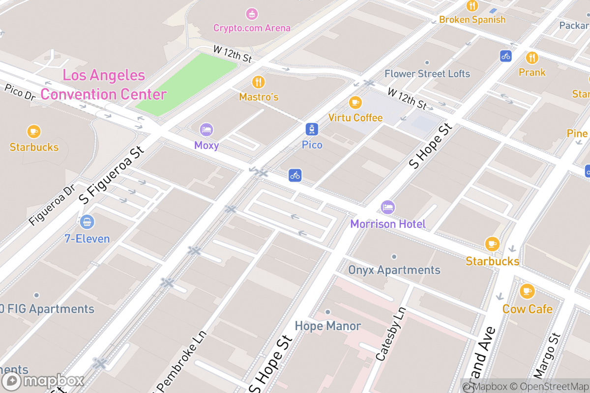 Map of The United Theater on Broadway