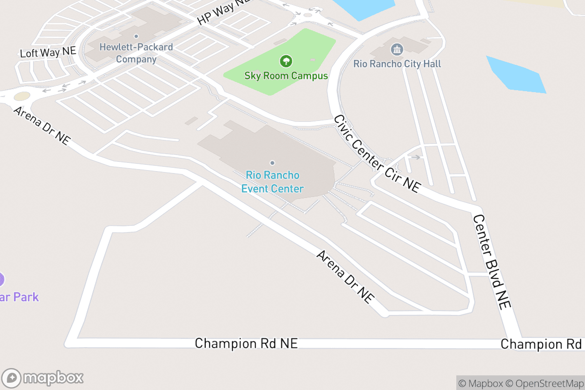 Map of Rio Rancho Events Center