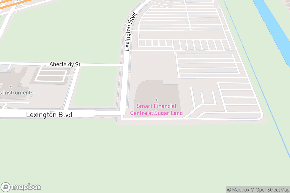 Map of Smart Financial Centre at Sugar Land