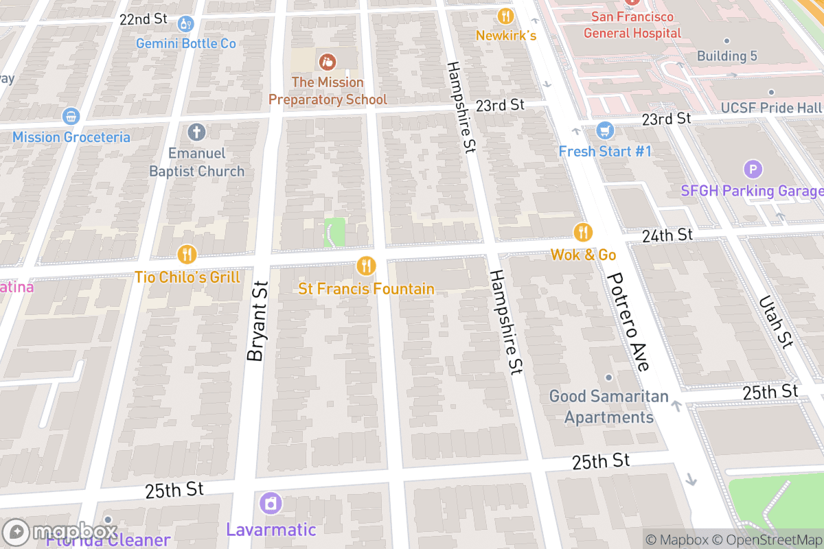 Map of Brava Theatre
