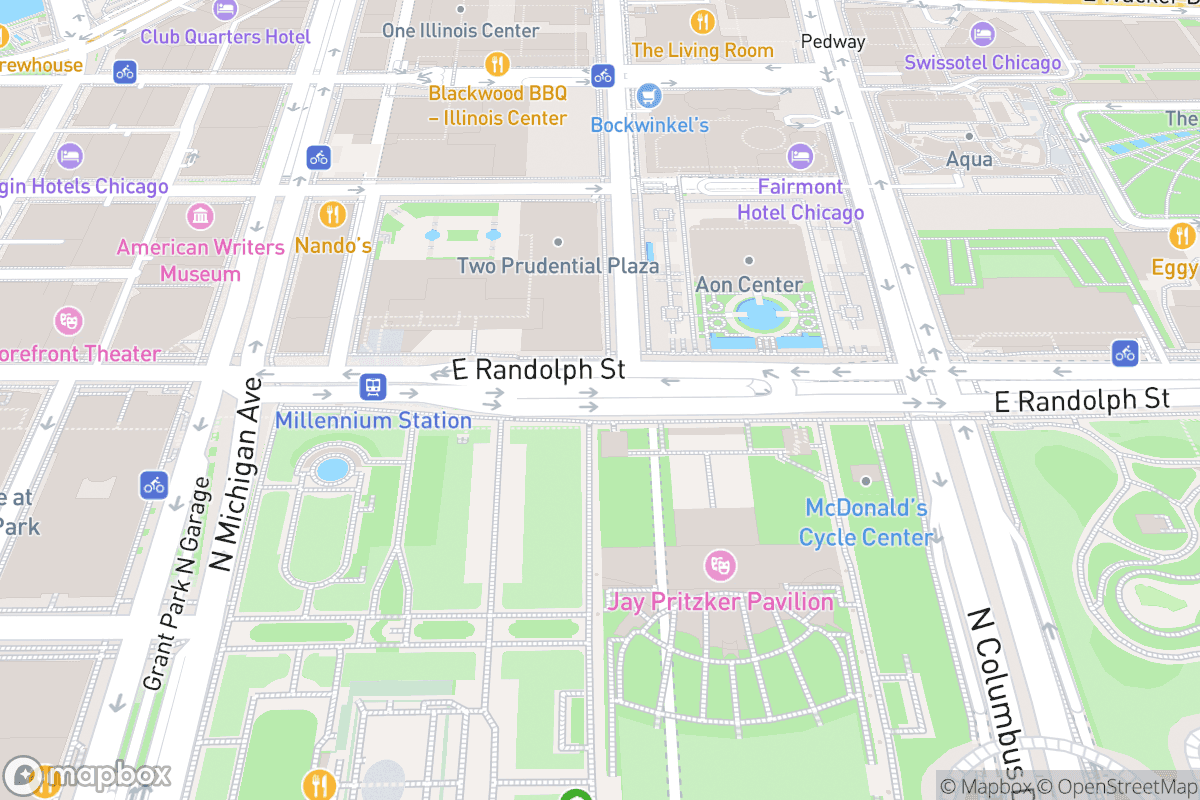 Map of Harris Theater