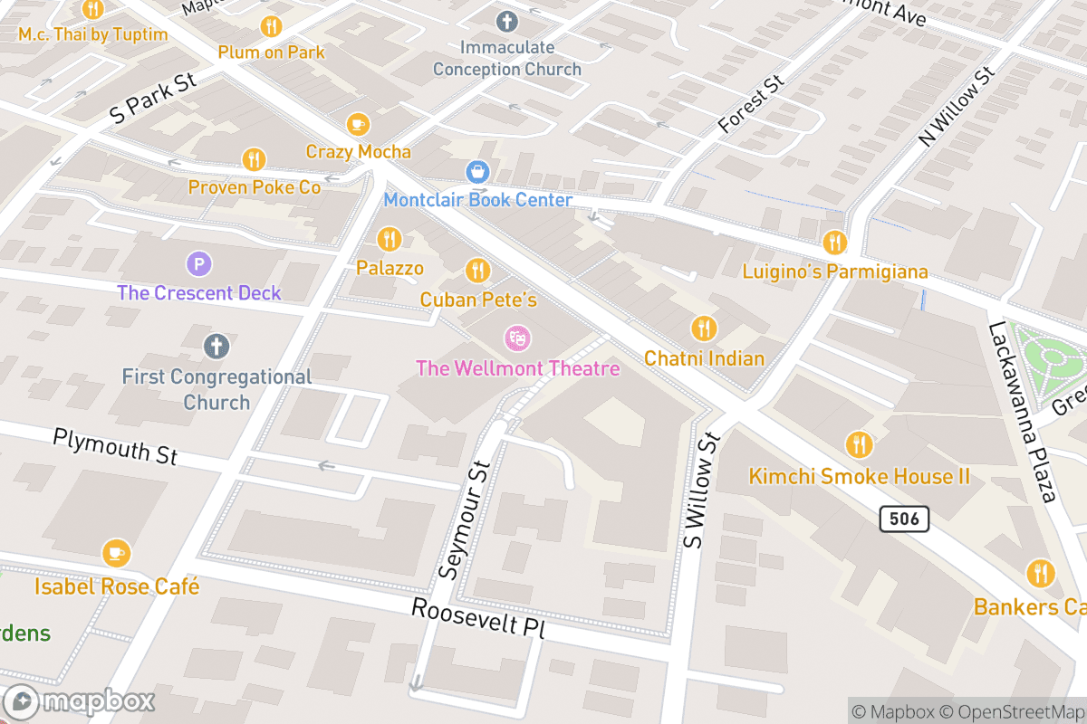 Map of The Wellmont Theater