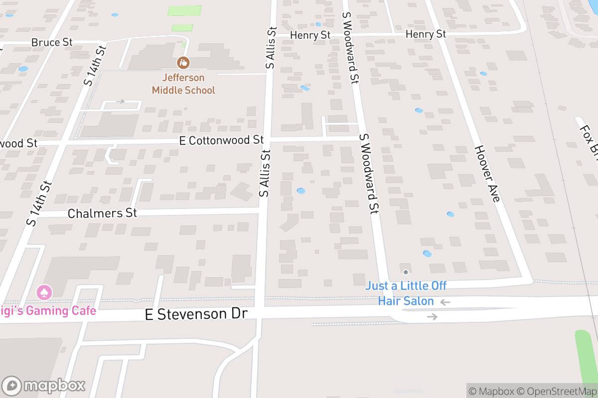 Map of Sangamon Auditorium