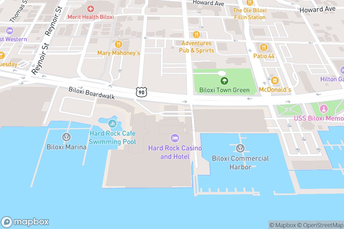 Map of Hard Rock Live