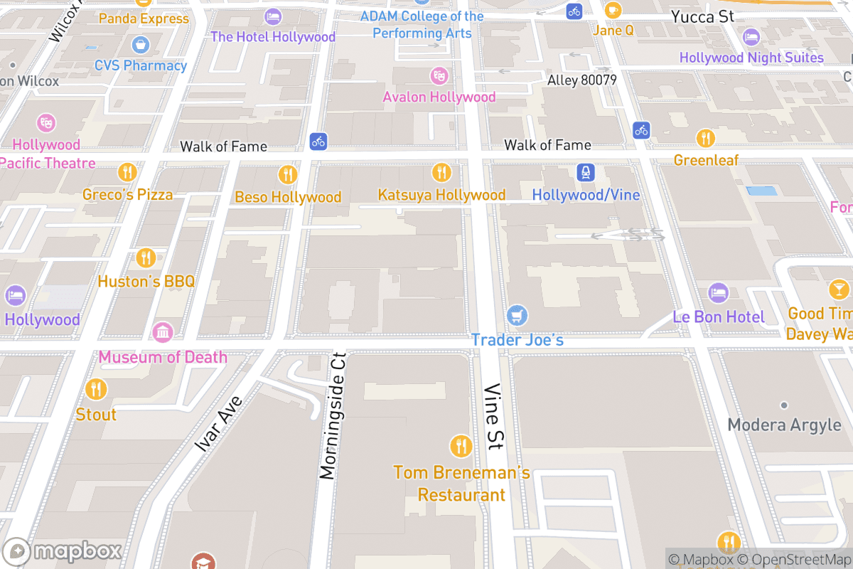 Map of Ricardo Montalban Theatre