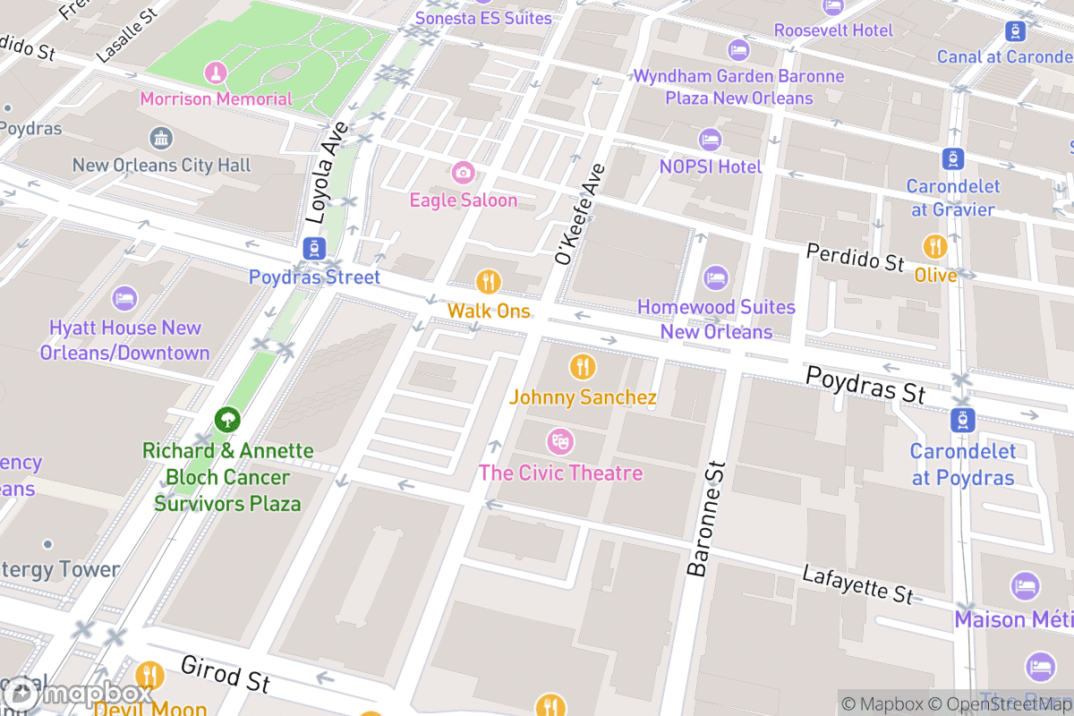 Map of Civic Theatre