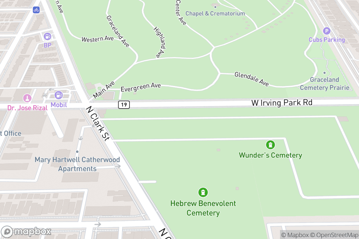 Map of Wrigley Field