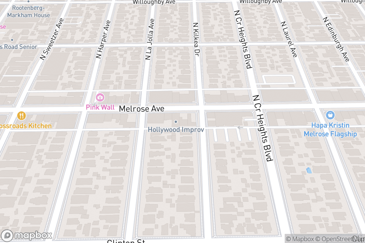 Map of Hollywood Improv (The Lab)