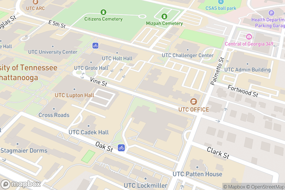 Map of McKenzie Arena
