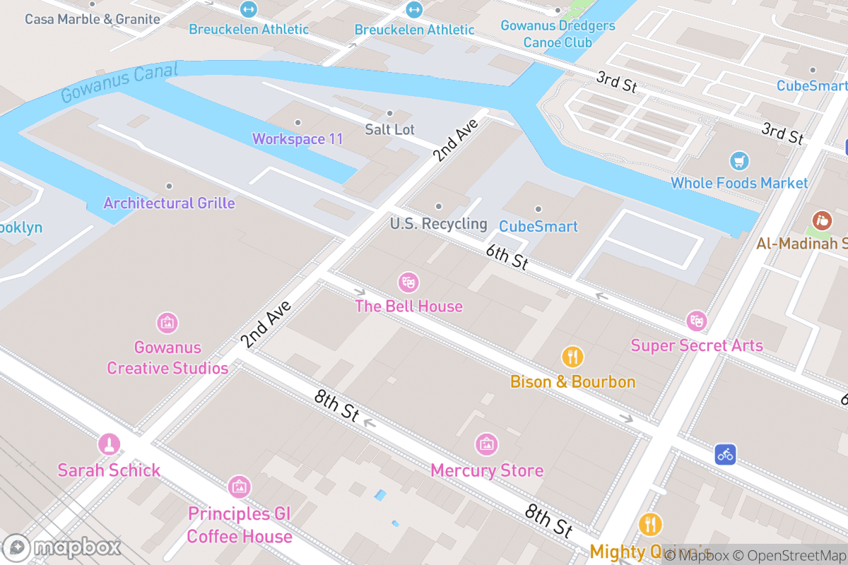 Map of The Bell House