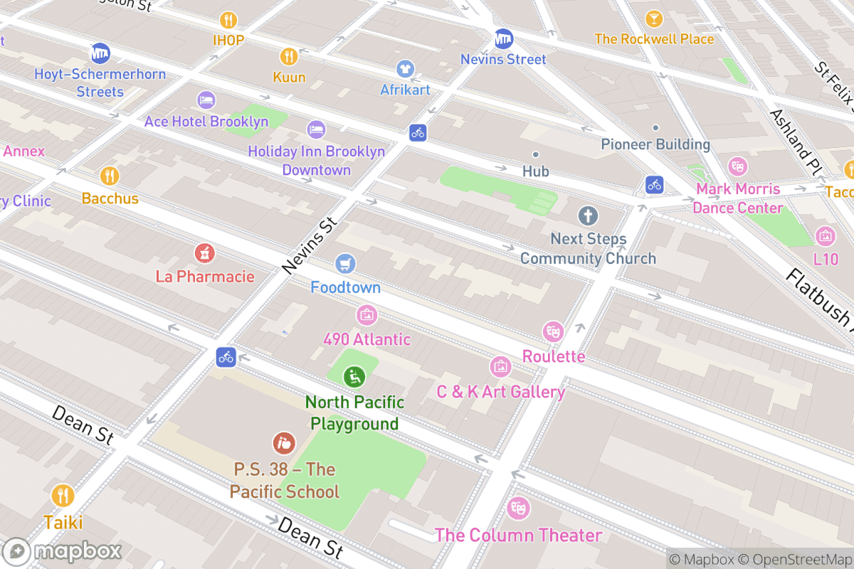Map of Eastville Comedy Club