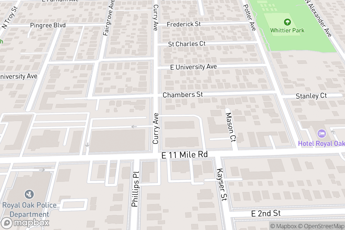 Map of Royal Oak Music Theatre