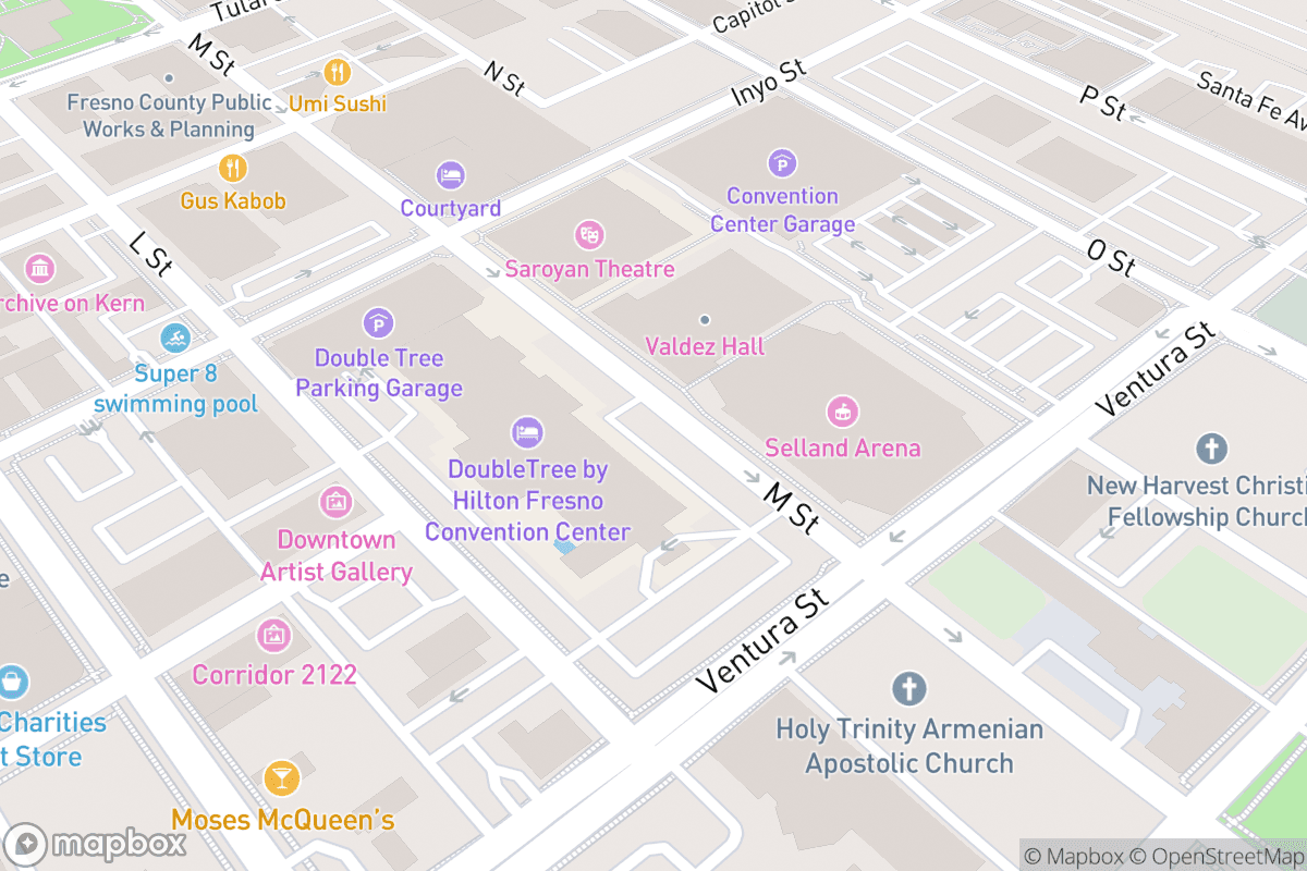 Map of William Saroyan Theatre