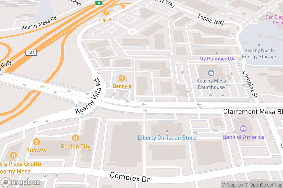 Map of Mic Drop Comedy San Diego