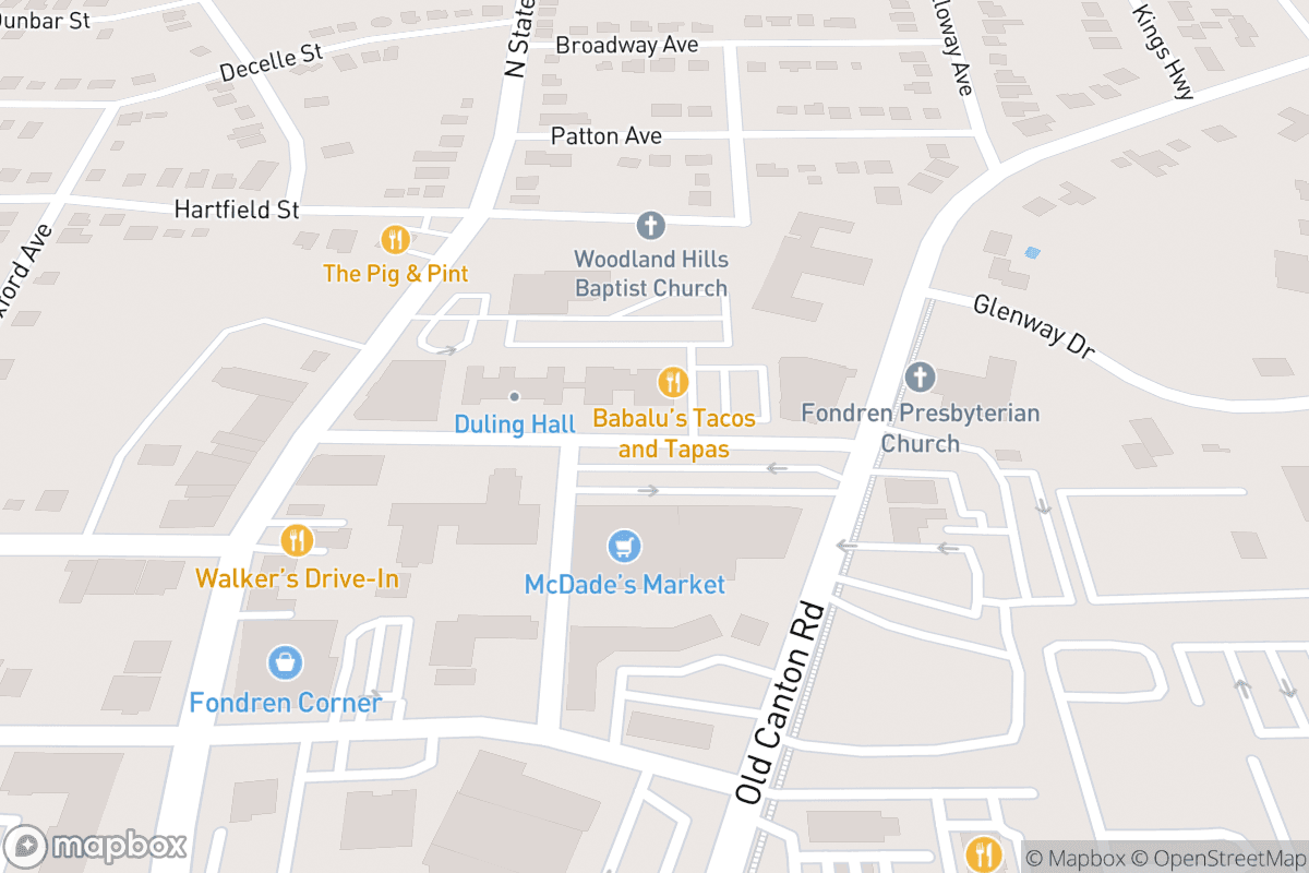 Map of Duling Hall