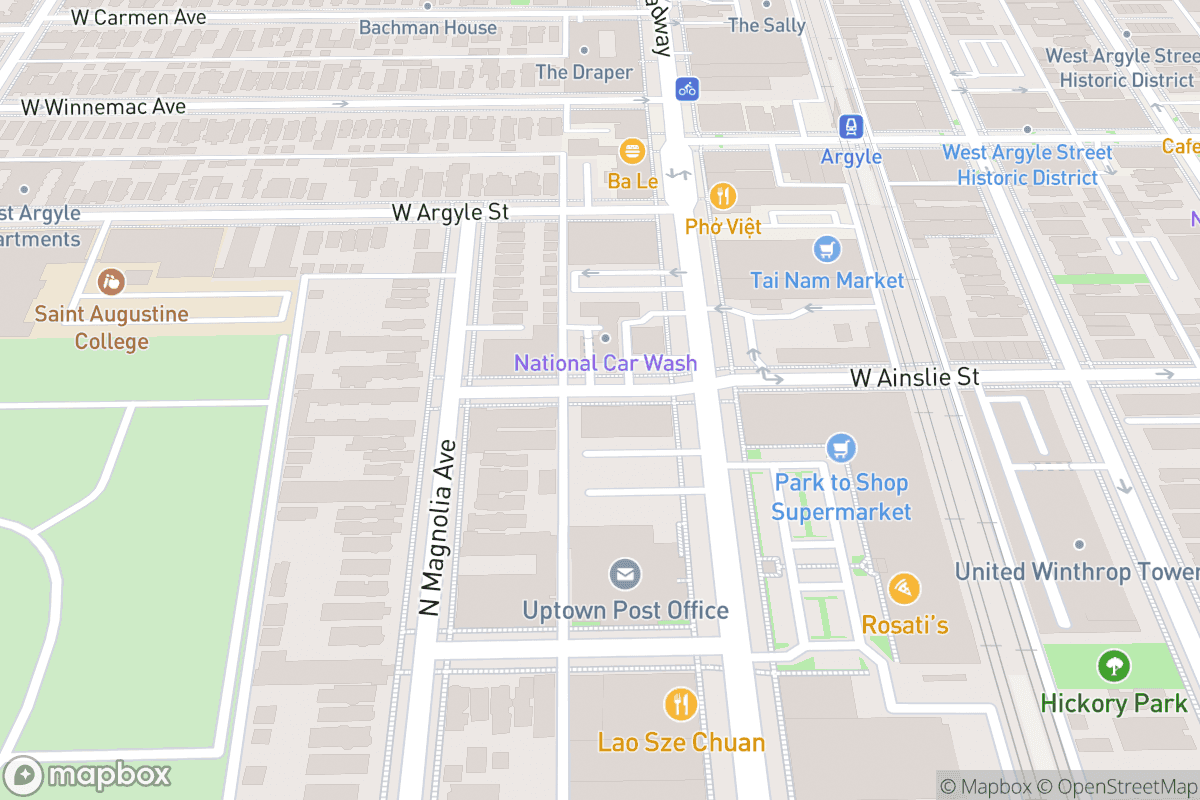 Map of Riviera Theatre- IL