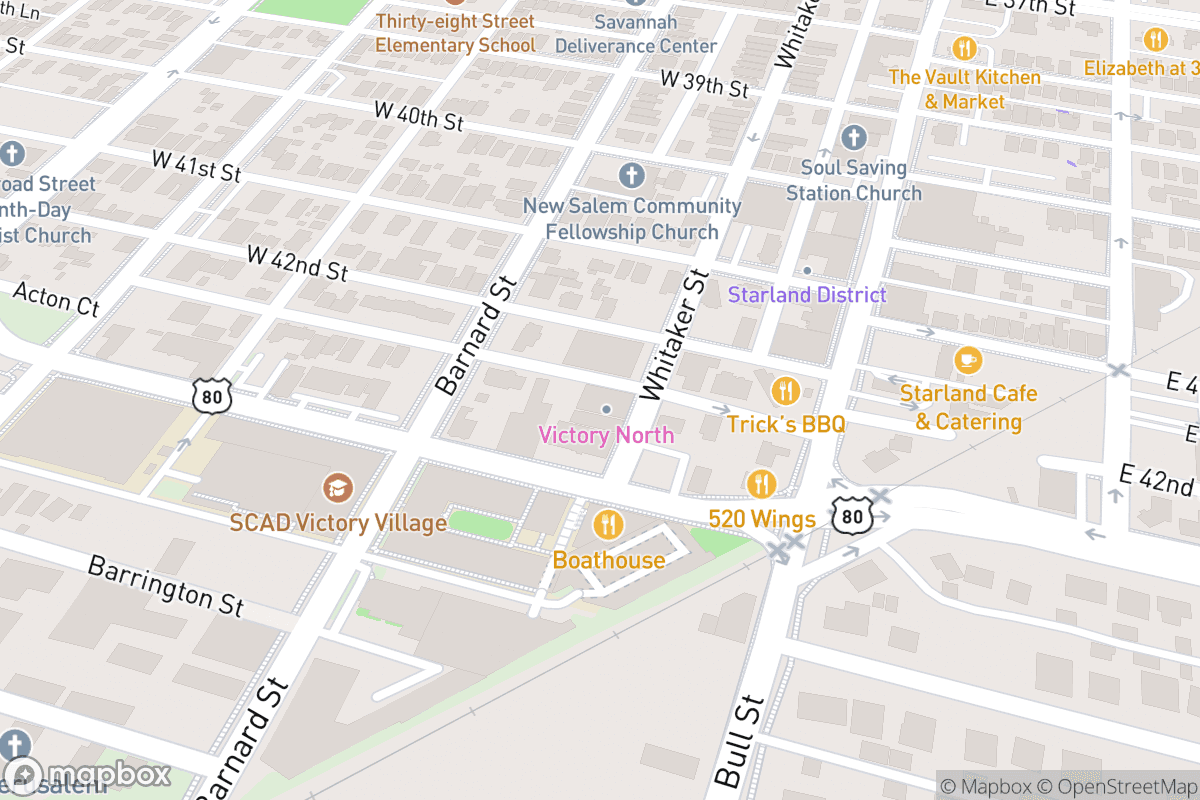 Map of Victory North Savannah