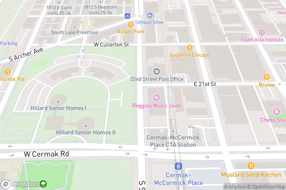 Map of Reggies Music Joint