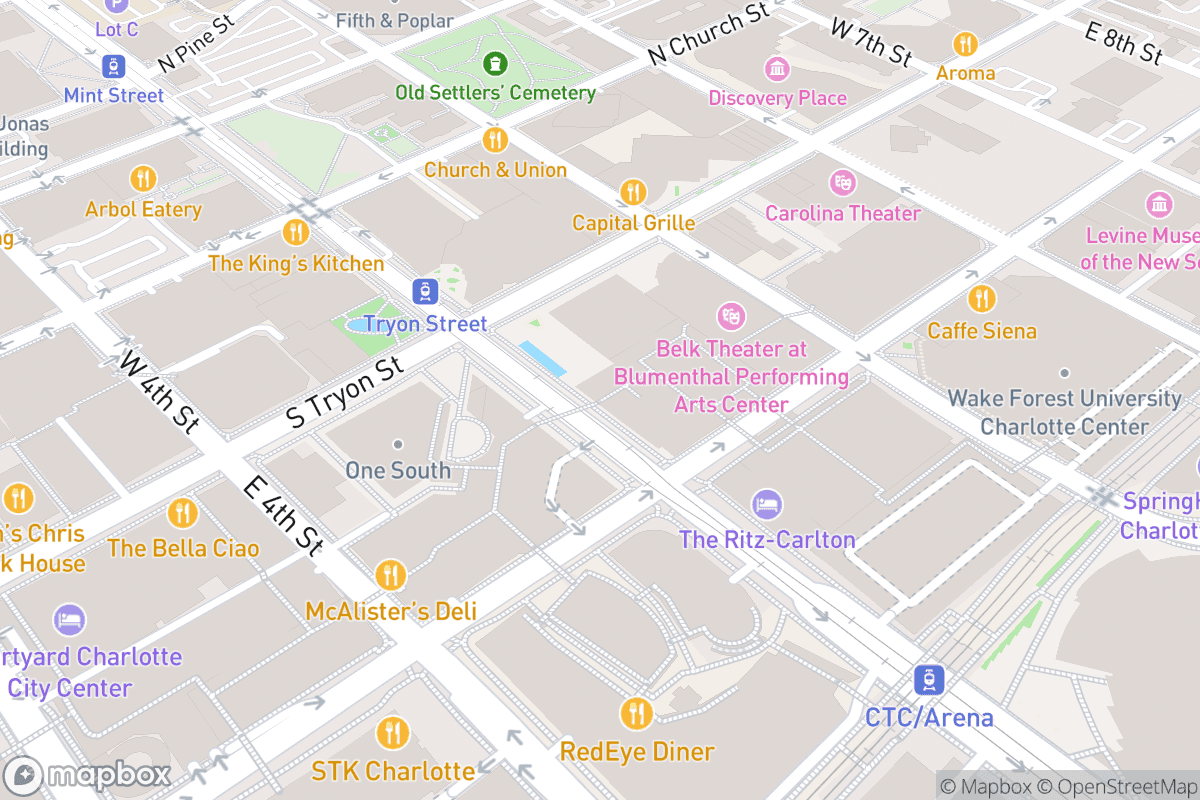 Map of Booth Playhouse