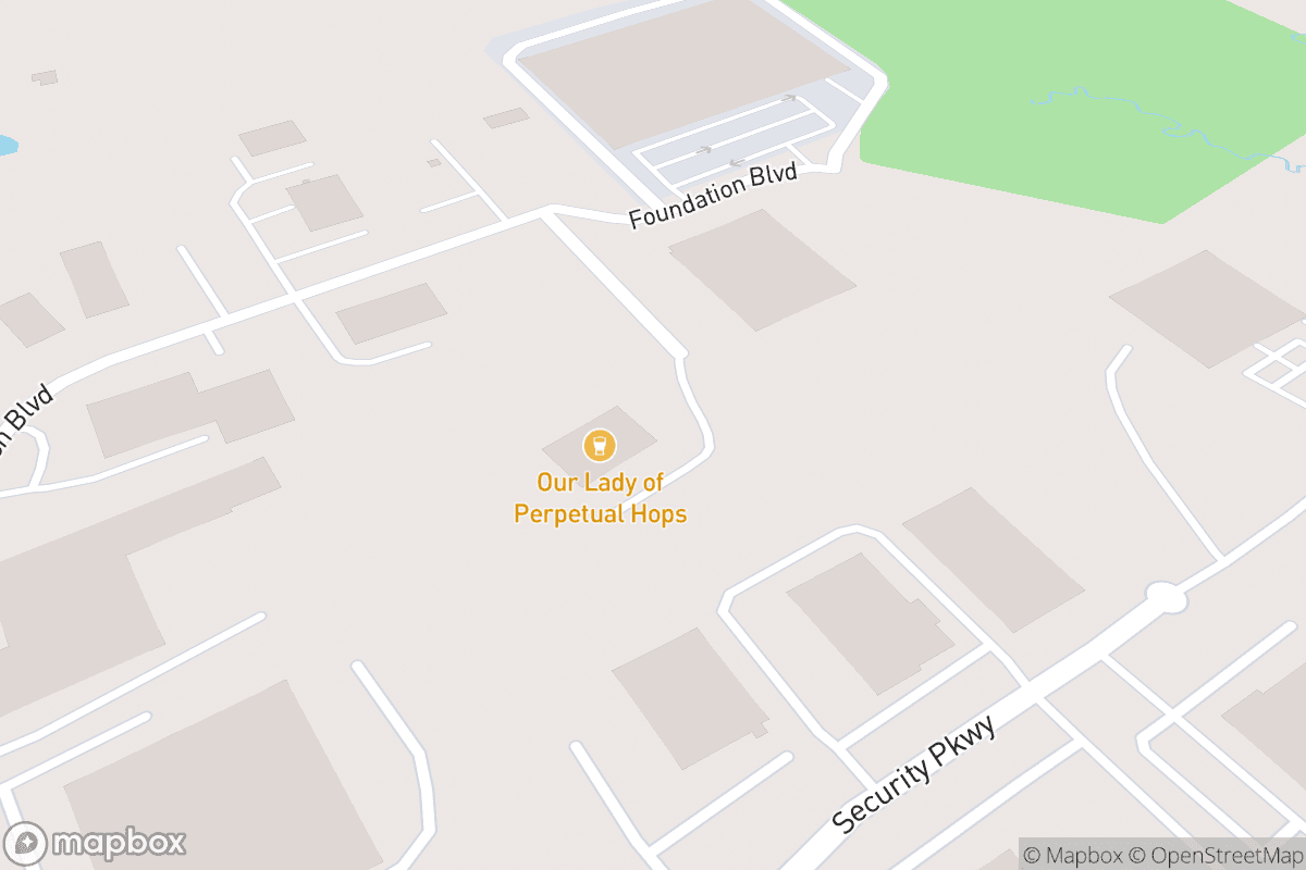 Map of Our Lady of Perpetual Hops