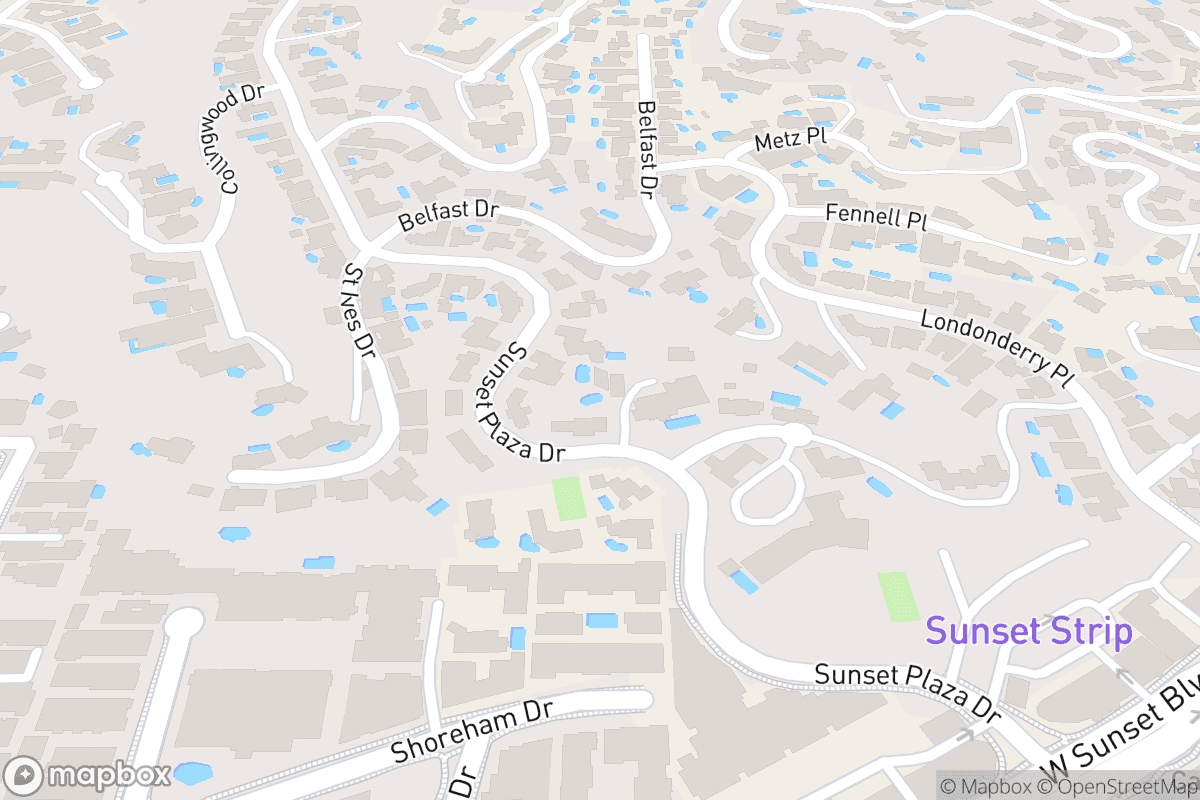Map of The Comedy Store - West Hollywood