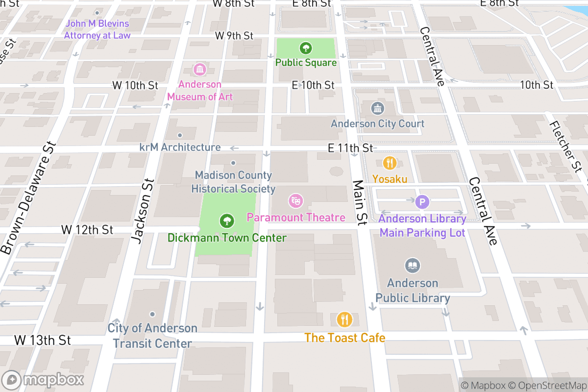 Map of Paramount Theatre