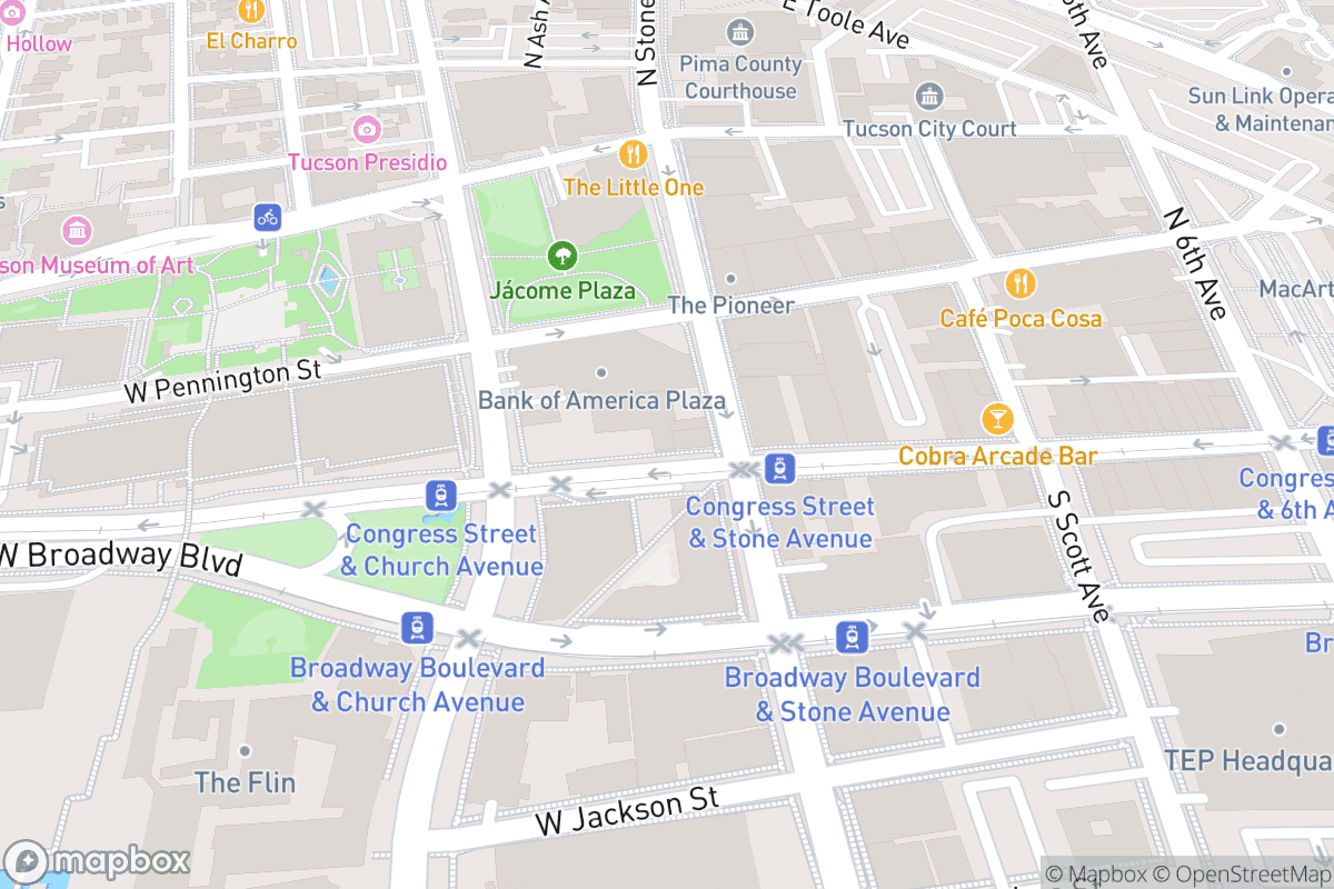 Map of Fox Tucson Theatre