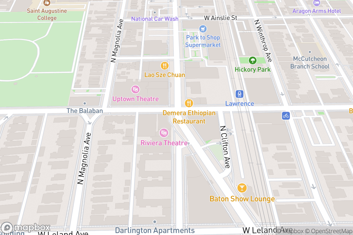 Map of Riviera Theatre