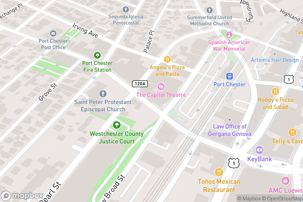 Map of The Capitol Theatre