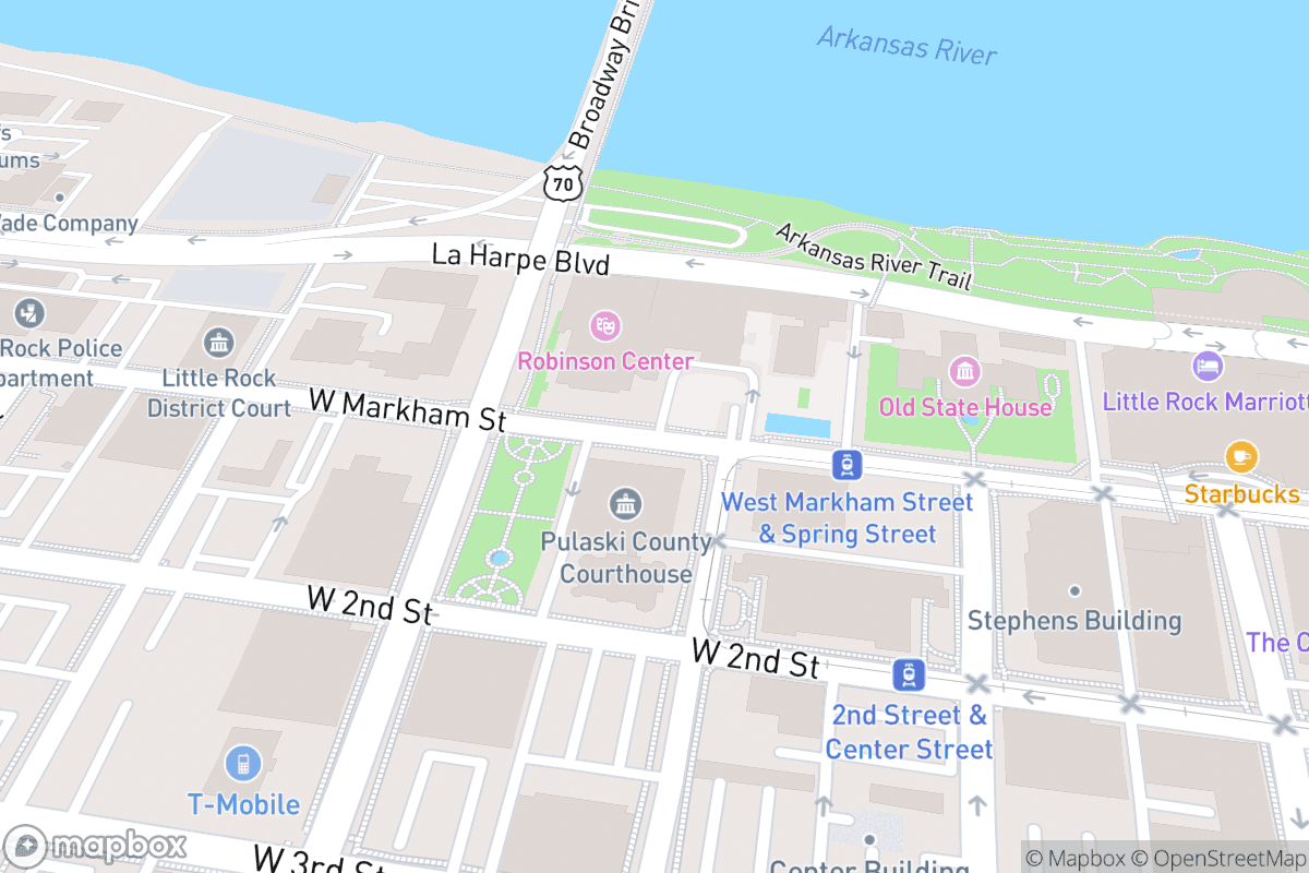 Map of Robinson Center