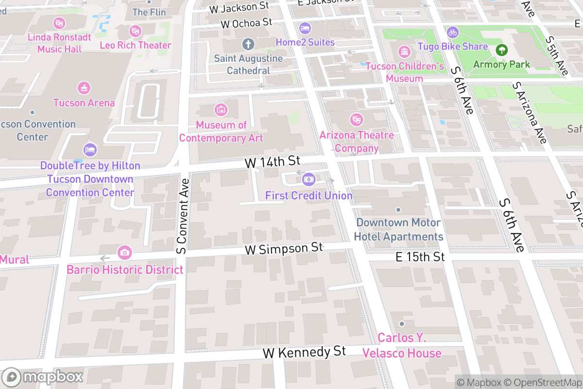Map of Fox Theatre - Tucson AZ