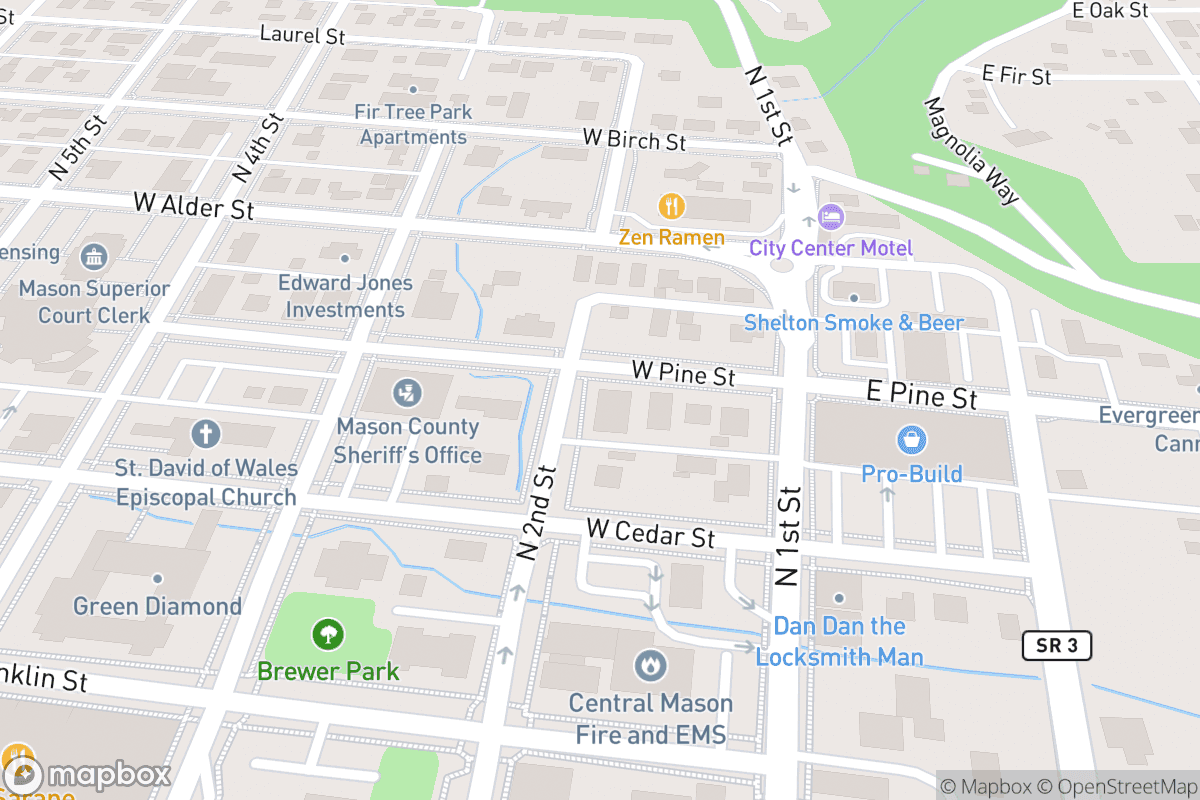 Map of Little Creek Casino