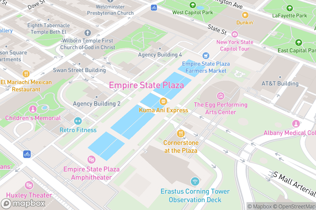 Map of Hart Theatre at the Egg