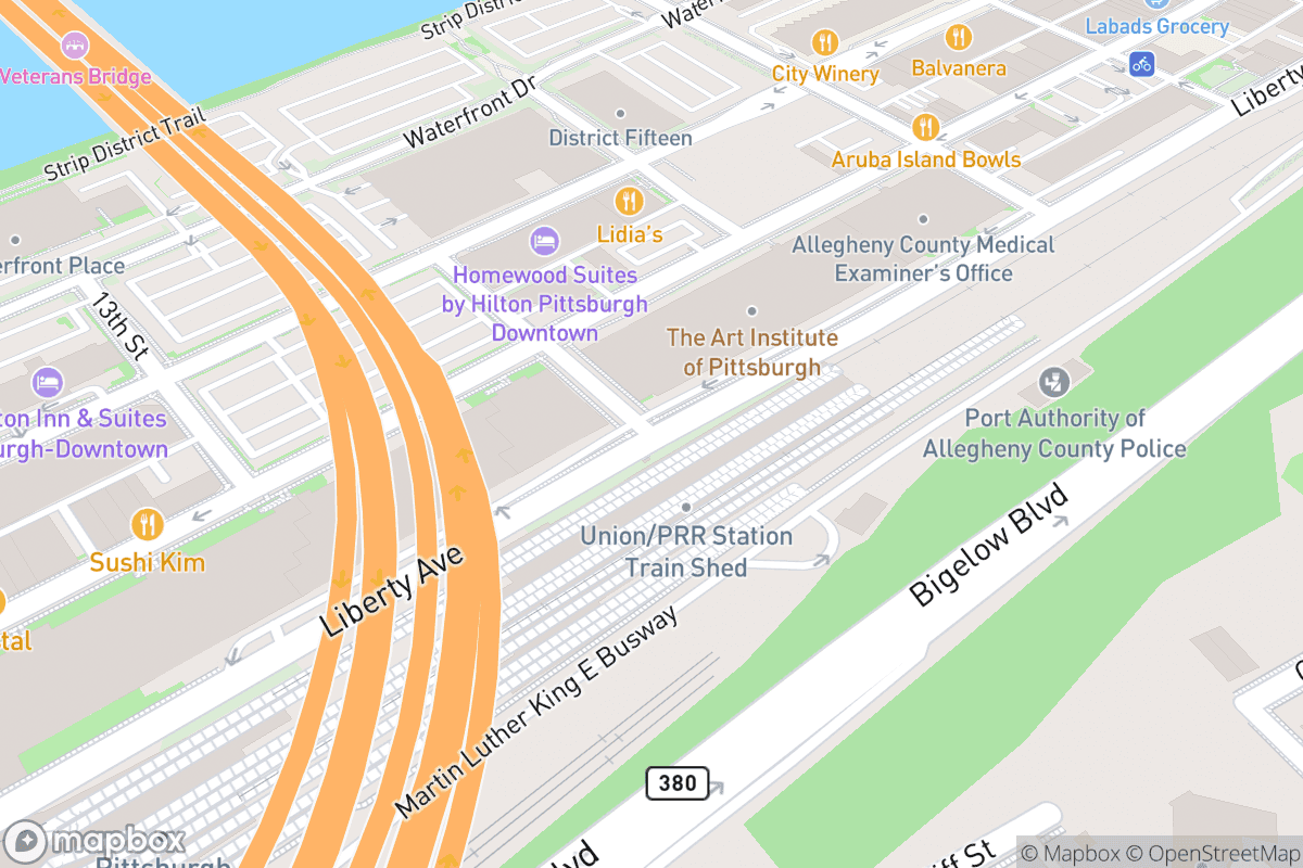 Map of Benedum Center