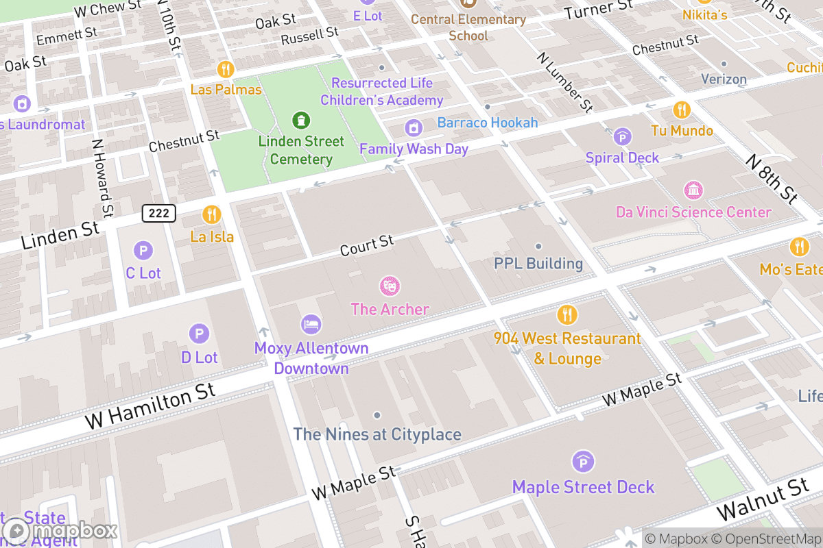 Map of Archer Music Hall