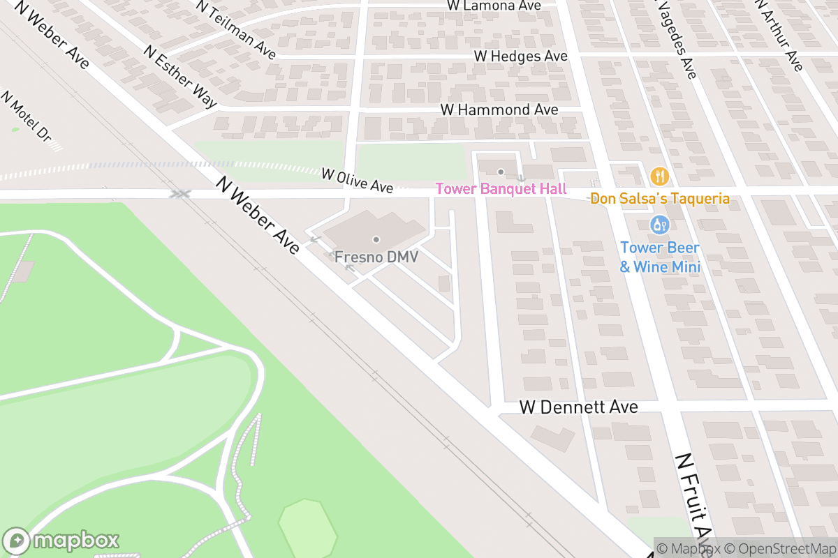 Map of Tower Theatre-Fresno