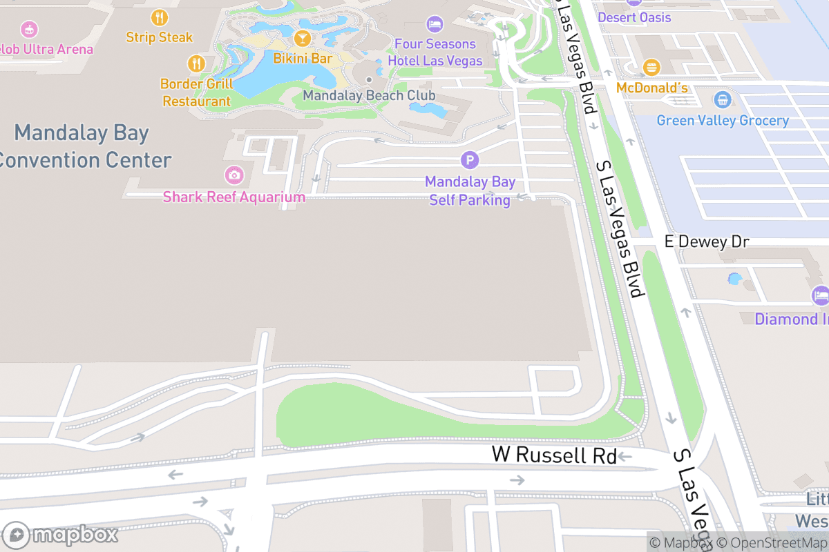 Map of House of Blues Las Vegas 
