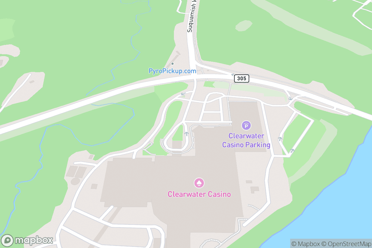 Map of Suquamish Clearwater Casino Event Center