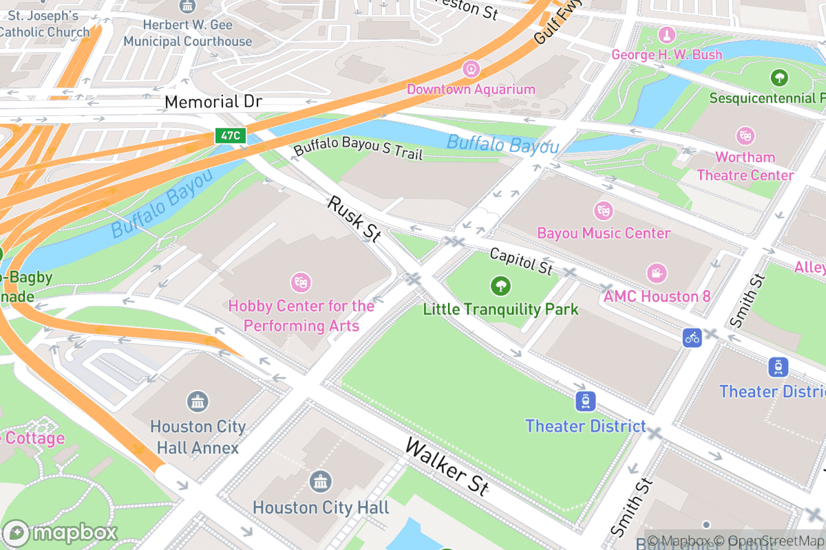Map of Hobby Center