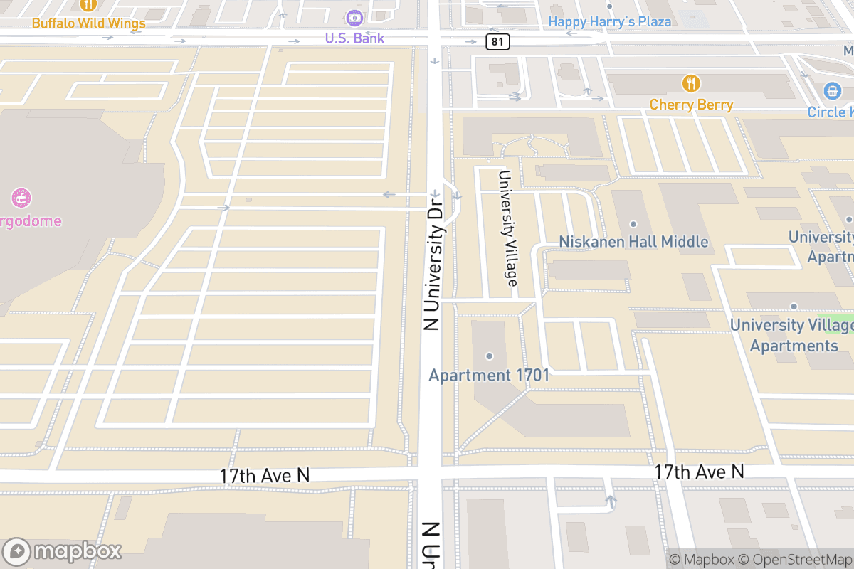 Map of Fargodome